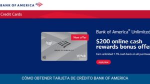 Cómo obtener Tarjeta De Crédito Bank Of America